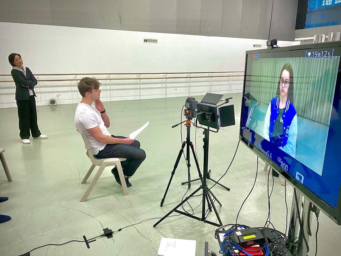 Students on our acting course