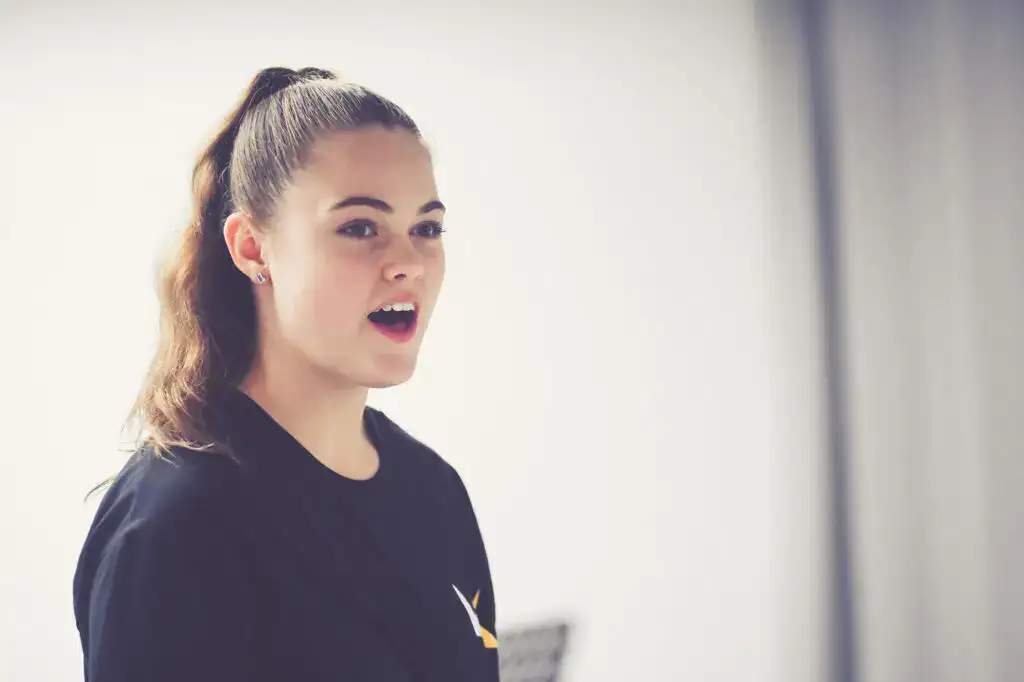 Actor learning speech