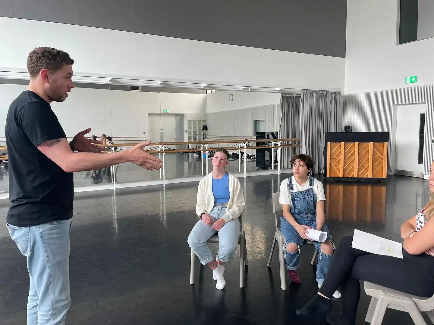 Tom Brittey teaching students at MX Masterclass